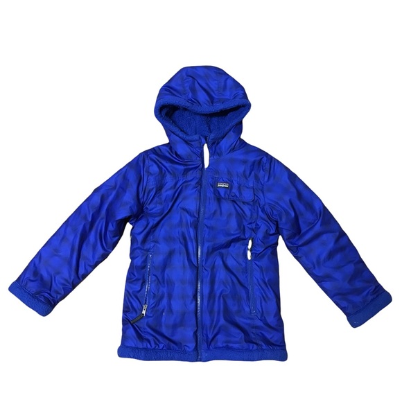 Patagonia Reversible Blue/Purple Parkas for Girls size 14